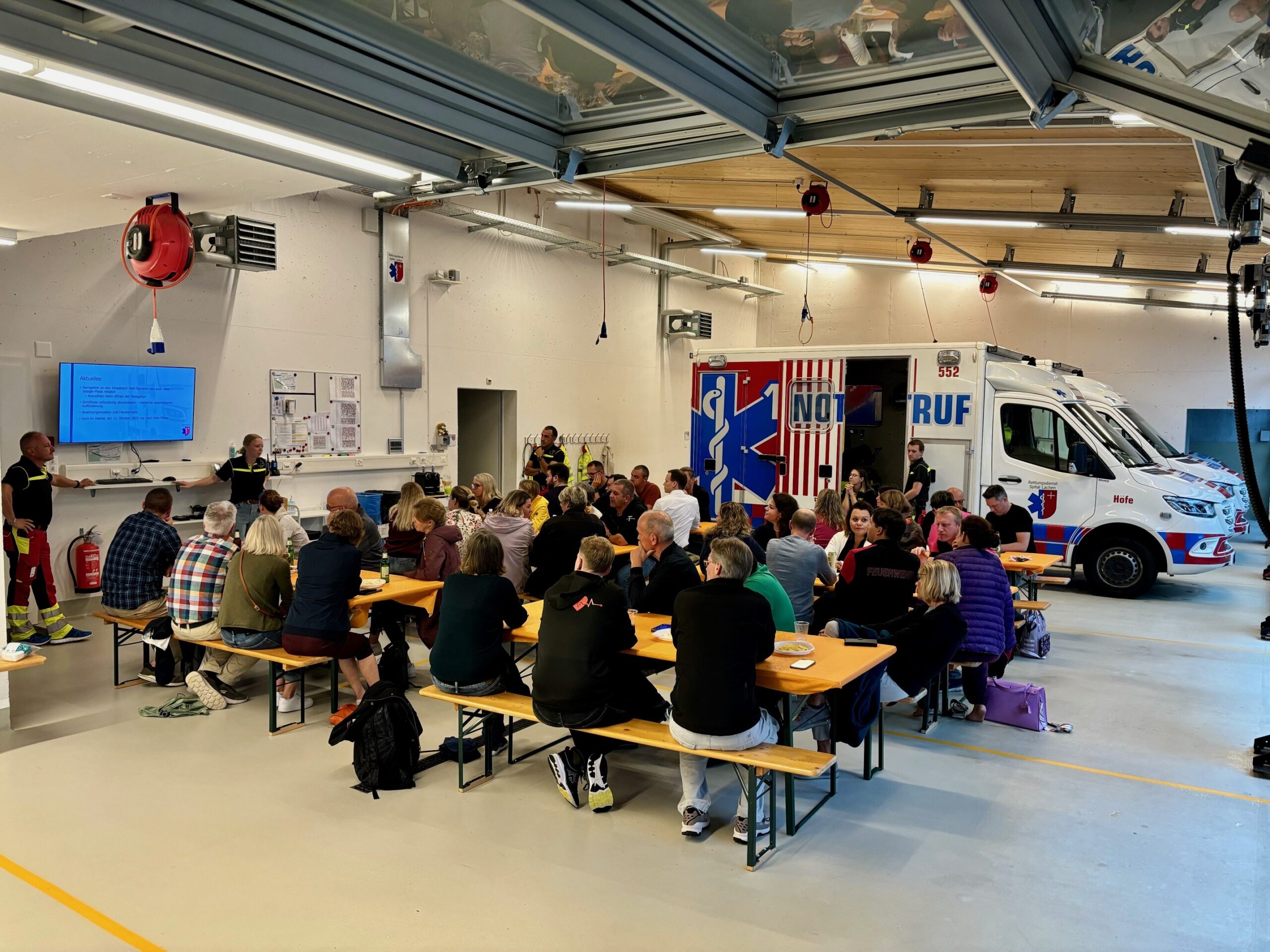 First Responder Treffen beim Rettungsdienst Spital Lachen